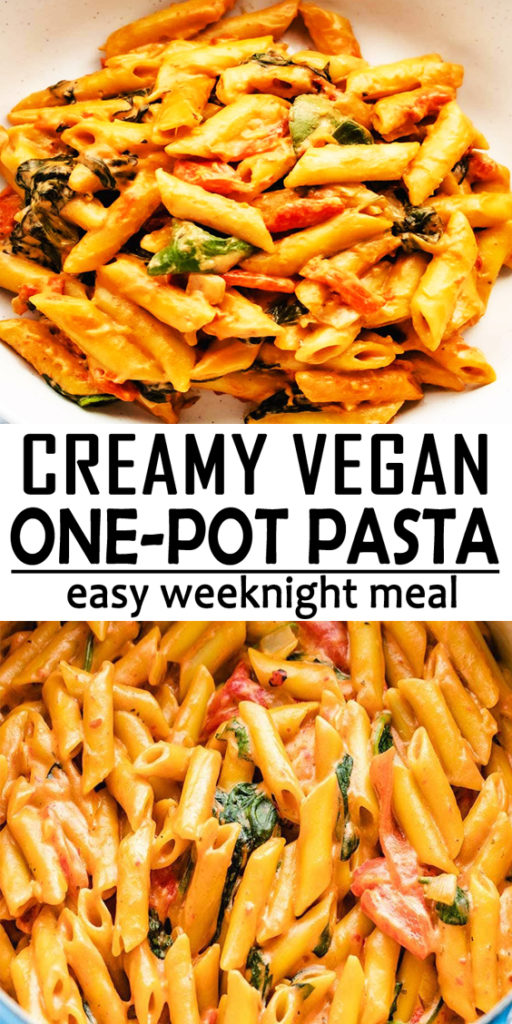 Easy Creamy Vegan One Pot Pasta