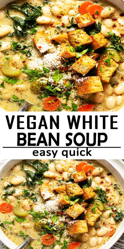 Vegan White Bean Kale Soup