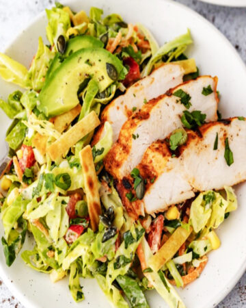 Ranch Chopped Chicken Cabbage Salad